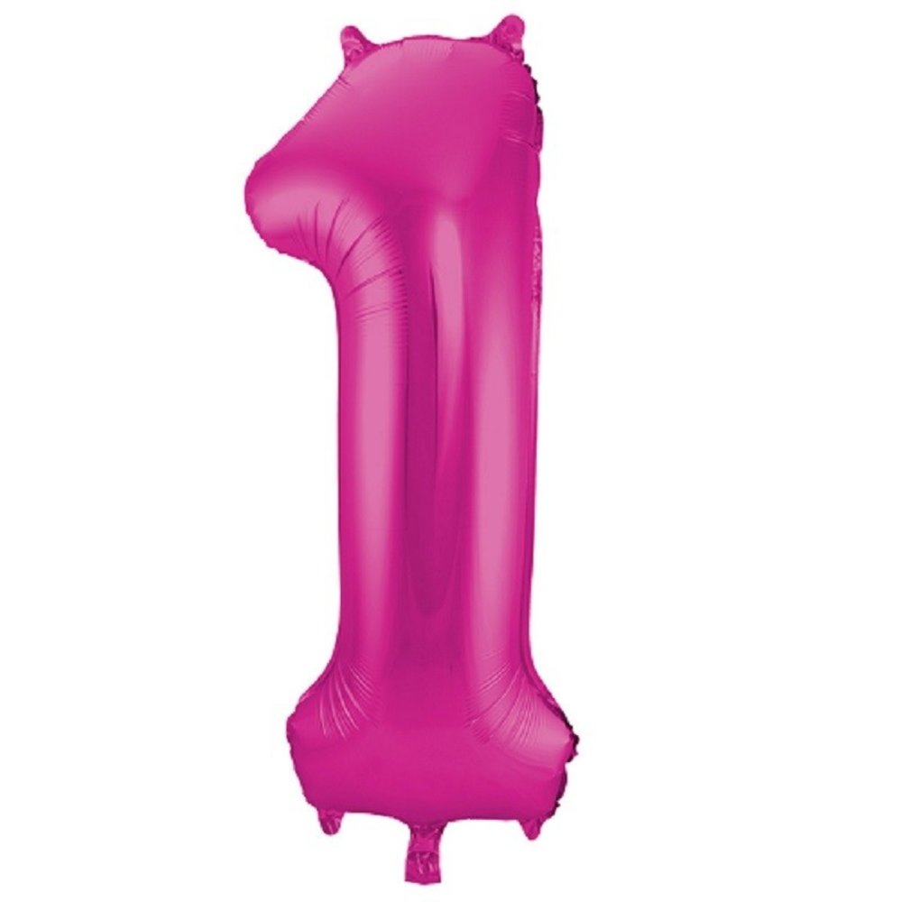 Folat Folienballon 1 rosa | 86 cm