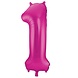 Folat Folienballon 1 rosa | 86 cm