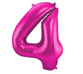Folat Ballon en aluminium rose 4 | 86 cm