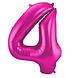Folat Ballon en aluminium rose 4 | 86 cm