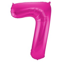 Folat Balloon foil 7 pink | 86cm