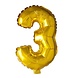 WeFiesta Folienballons, 3 goldfarben | 40 cm