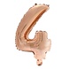 WeFiesta Folienballon 4 roségold | 40 cm