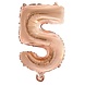 Ballon folie 5 rose goud | 40cm Ballon folie 5 rose goud | 40cm