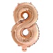 Globos Nordic Ballon folie 8 rose goud | 40cm Globos Nordic Ballon folie 8 rose goud | 40cm