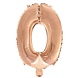 Globos Nordic Ballon folie 0 rose goud | 40cm Globos Nordic Ballon folie 0 rose goud | 40cm