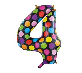 WeFiesta Ballon folie 4 stippen | 86cm WeFiesta Ballon folie 4 stippen | 86cm