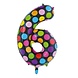 Globos Nordic Ballon folie 6 stippen 86cm Globos Nordic Ballon folie 6 stippen 86cm