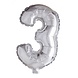 Globos Nordic Ballon folie 3 zilver | 40cm Globos Nordic Ballon folie 3 zilver | 40cm