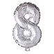 WeFiesta Ballon folie 8 zilver | 40cm WeFiesta Ballon folie 8 zilver | 40cm