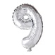 WeFiesta Ballon folie 9 zilver | 40cm WeFiesta Ballon folie 9 zilver | 40cm