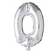 WeFiesta Ballon folie 0 zilver | 40cm WeFiesta Ballon folie 0 zilver | 40cm