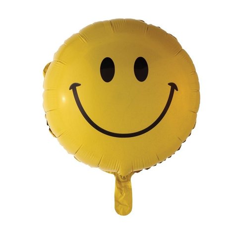 WeFiesta Ballon en aluminium Smiley | 45 cm