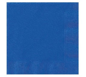 Unique Party Blauwe Servetten 33x33cm | 20 stuks Unique Party Blauwe Servetten 33x33cm | 20 stuks