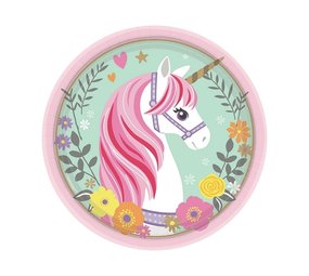 Riethmüller Assiettes Licorne Magique 18 cm | 8 pièces