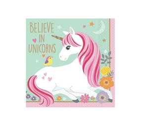Riethmüller Serviettes Licorne Magique 25x25cm | 16 pièces