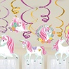 Riethmüller Licorne magique à suspendre, décoration 60 cm | Lot de 12 Riethmüller Licorne magique à suspendre, décoration 60 cm | Lot de 12
