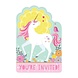 Riethmüller Invitations Licorne Magique 11x16cm | 8 pièces