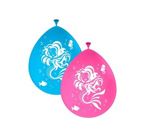 Folat Zeemeermin Party Ballonnen 30cm | 8 stuks Folat Zeemeermin Party Ballonnen 30cm | 8 stuks
