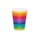Rainbow colored mug 350 ml | 8 pieces