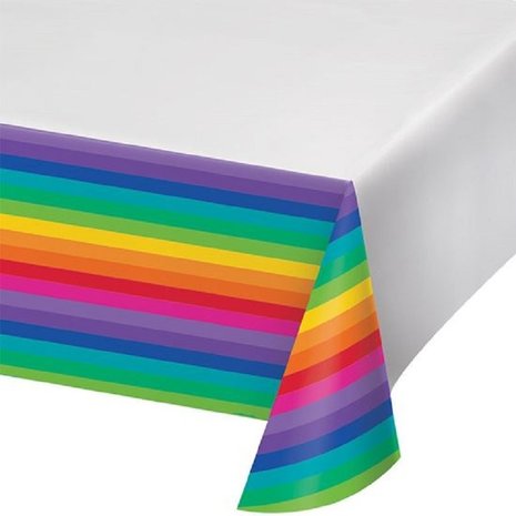 Creative Converting Tischdecke in Regenbogenfarben, 137 x 259 cm | pro Stück