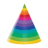 Creative Converting Rainbow colored hats | 8 pieces Creative Converting Rainbow colored hats | 8 pieces