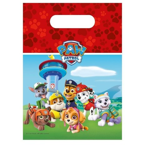 Procos Party Paw Patrol Geschenktüten 17x24cm | 6 Stück