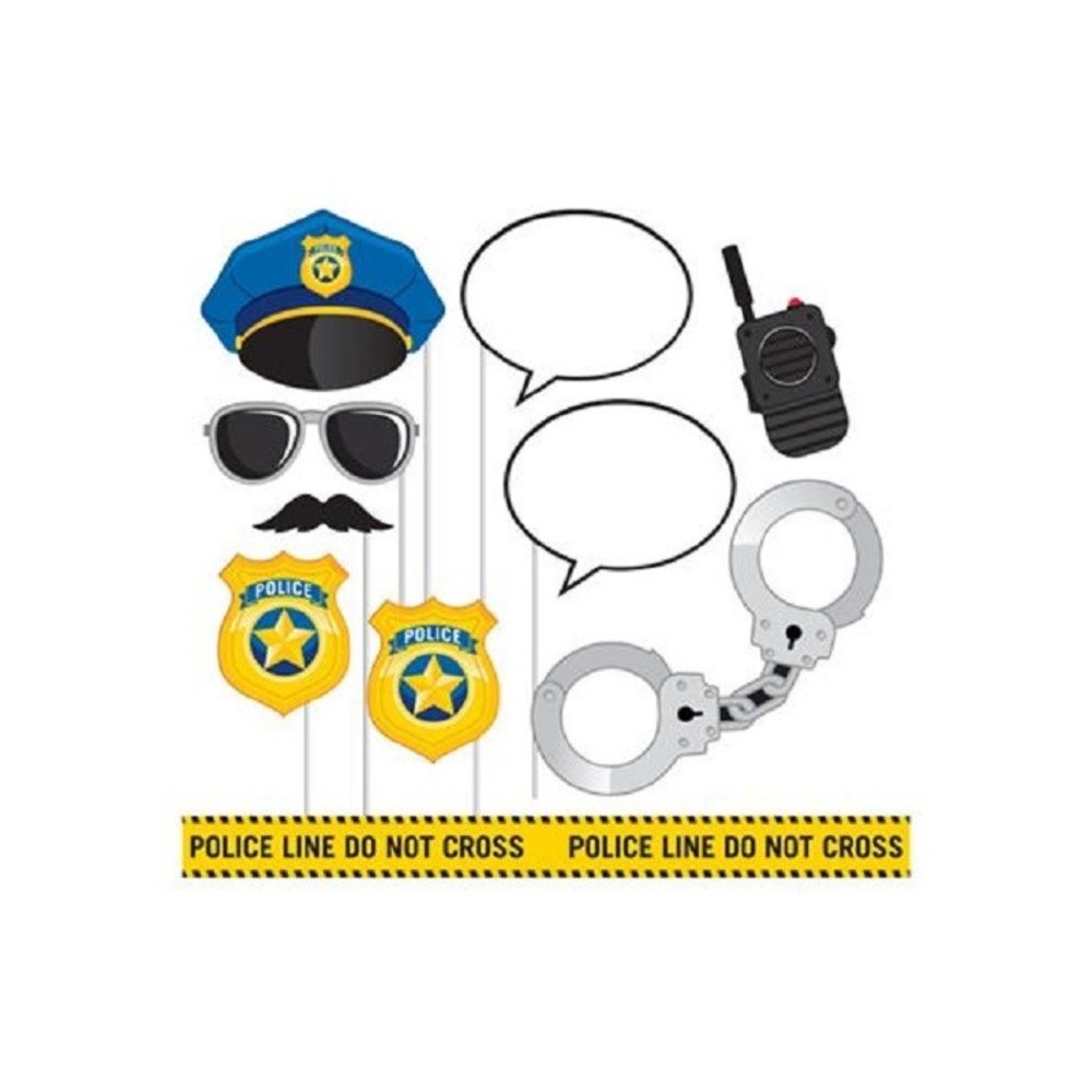 Creative Converting Photo Booth Props Police