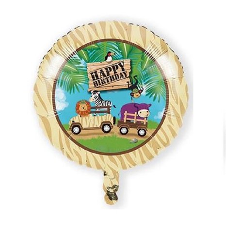 Ballon en aluminium Safari Adventure 45 cm | à l'unité