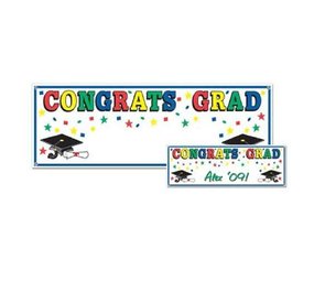 Tuf-Tuf Affiche géante Félicitations Diplômé | 152 x 53 cm
