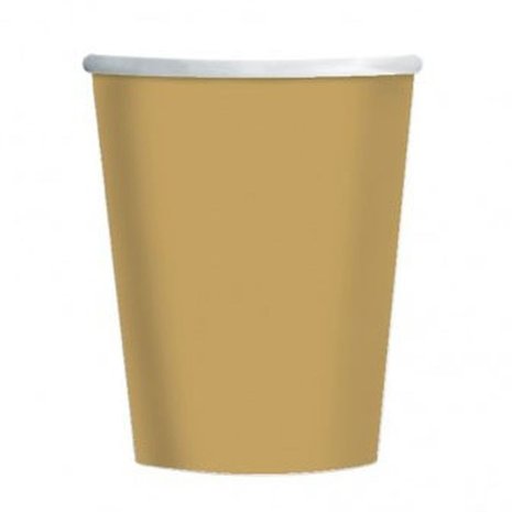 Unique Party Gobelets dorés 270 ml | 8 pièces
