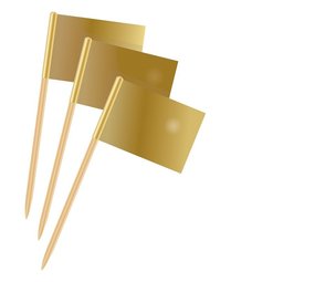 Cure-dents en or | 50 pièces