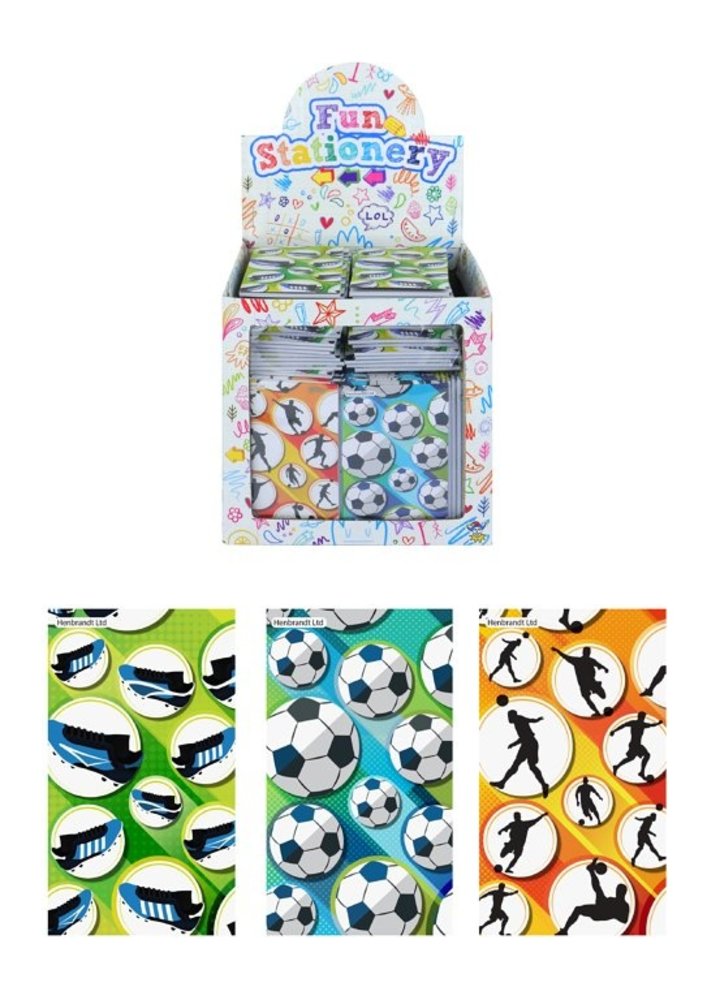 Henbrandt Carnet de football 5,5 x 9 cm | 12 pièces