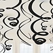 Riethmüller Black Swirl Decoration 56cm | 12 pieces