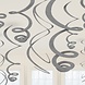 Riethmüller Silver Swirl Decoration 56cm | 12 pieces