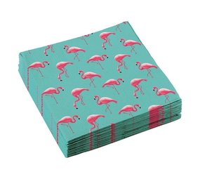 Riethmüller Serviettes Flamingo Paradise 33x33cm | 20 pièces