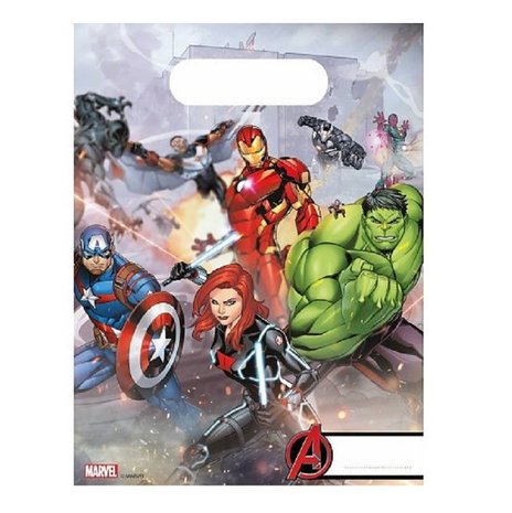 Procos Party Mighty Avengers Loot Bags 16x23cm | 6 Stück