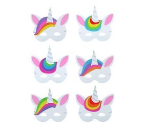 Henbrandt Masques en mousse Licorne | 6 pièces