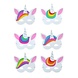 Henbrandt Unicorn Foam Masks | 6 pieces