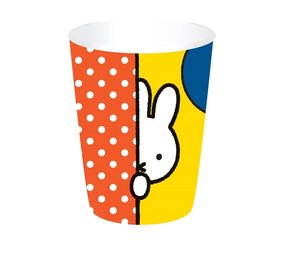 Haza - Witbaard Miffy „Party“-Becher 250 ml | 8 Stück