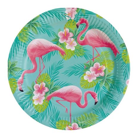 Riethmüller Flamingo-Teller Paradies 23 cm | 8 Stück
