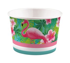Riethmüller Flamingo Eisbecher oder Snackbecher 270 ml | 8 Stück