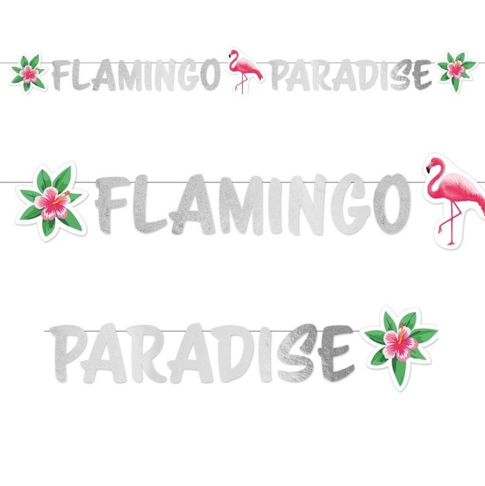Riethmüller Buchstabengirlande Flamingo Paradise 135x15cm | pro Stück