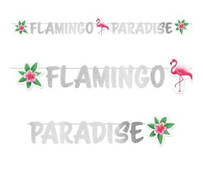 Riethmüller Guirlande de lettres Flamingo Paradise 135 x 15 cm | à l'unité