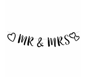 Letterslinger Mr & Mrs huwelijk Letterslinger Mr & Mrs huwelijk