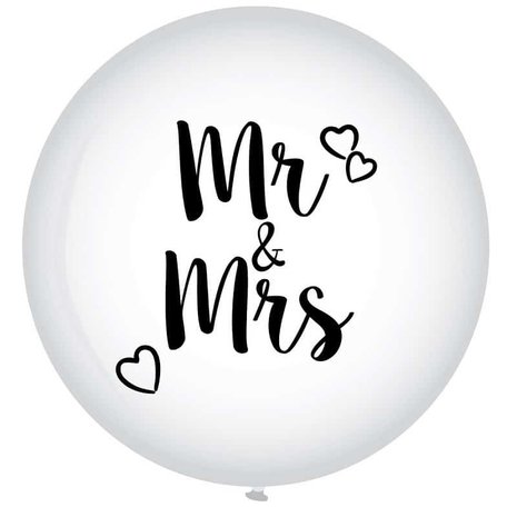 Ballon XL Mr & Mrs huwelijk Ballon XL Mr & Mrs huwelijk