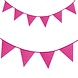 Folat Guirlande de fanions fuchsia pailletés | 6 mètres