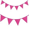 Folat Guirlande de fanions fuchsia pailletés | 6 mètres Folat Guirlande de fanions fuchsia pailletés | 6 mètres