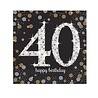 Riethmüller 40th Birthday Napkins Sparkling Gold 33x33cm | 16 pieces Riethmüller 40th Birthday Napkins Sparkling Gold 33x33cm | 16 pieces