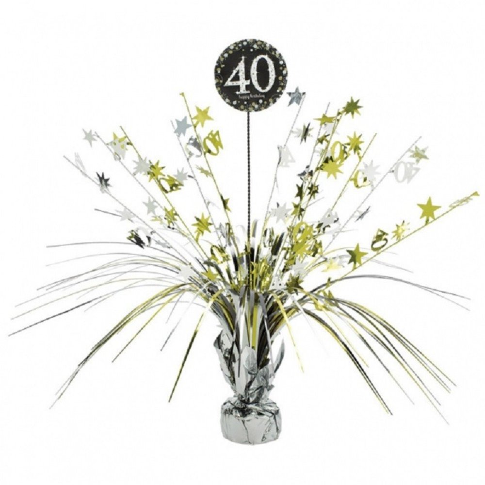 Riethmüller Tischdekoration „40 Jahre Glitzerndes Gold“, 46 cm | pro Stück